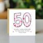50th Wedding Anniversary Card With Envelope Card For Him Her