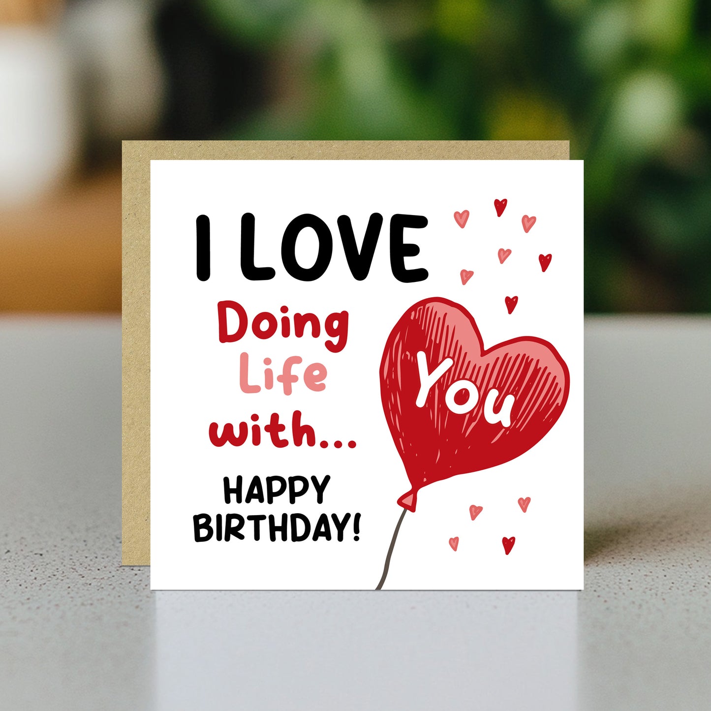Birthday Card Love Doing Life With You Cute Birthday Card