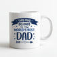 Worlds Best Dad Mug and Coaster Gift From Daughter and Son