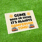 Its Campervan Time Funny Hanging Wall Door Sign For Campervan
