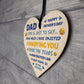 Dad Wooden Heart Plaque Gifts for Dad Funny Fathers Day Dad Gift