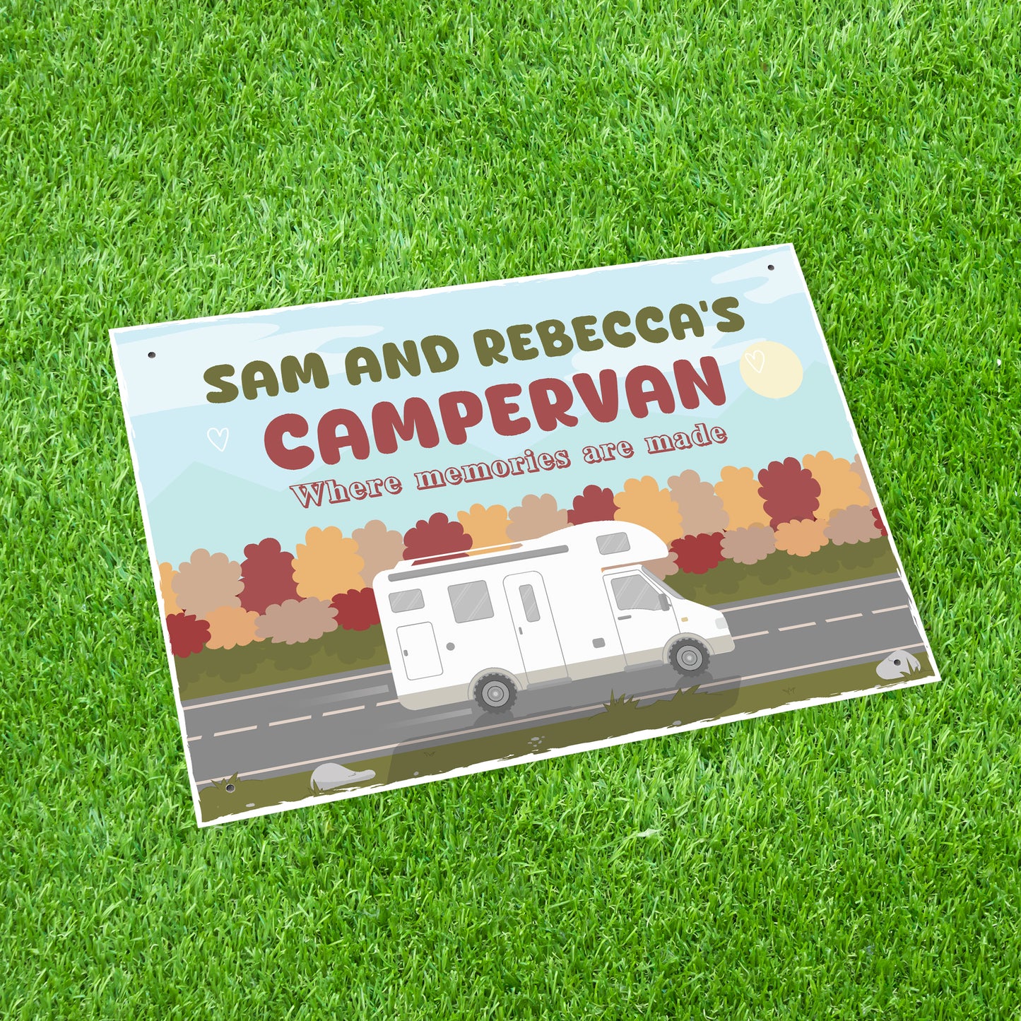 PERSONALISED Campervan Sign Novelty Plaque Travel Hanging Sign