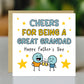 Funny Card For Grandad For Fathers Day CHEERS Card With Envelope