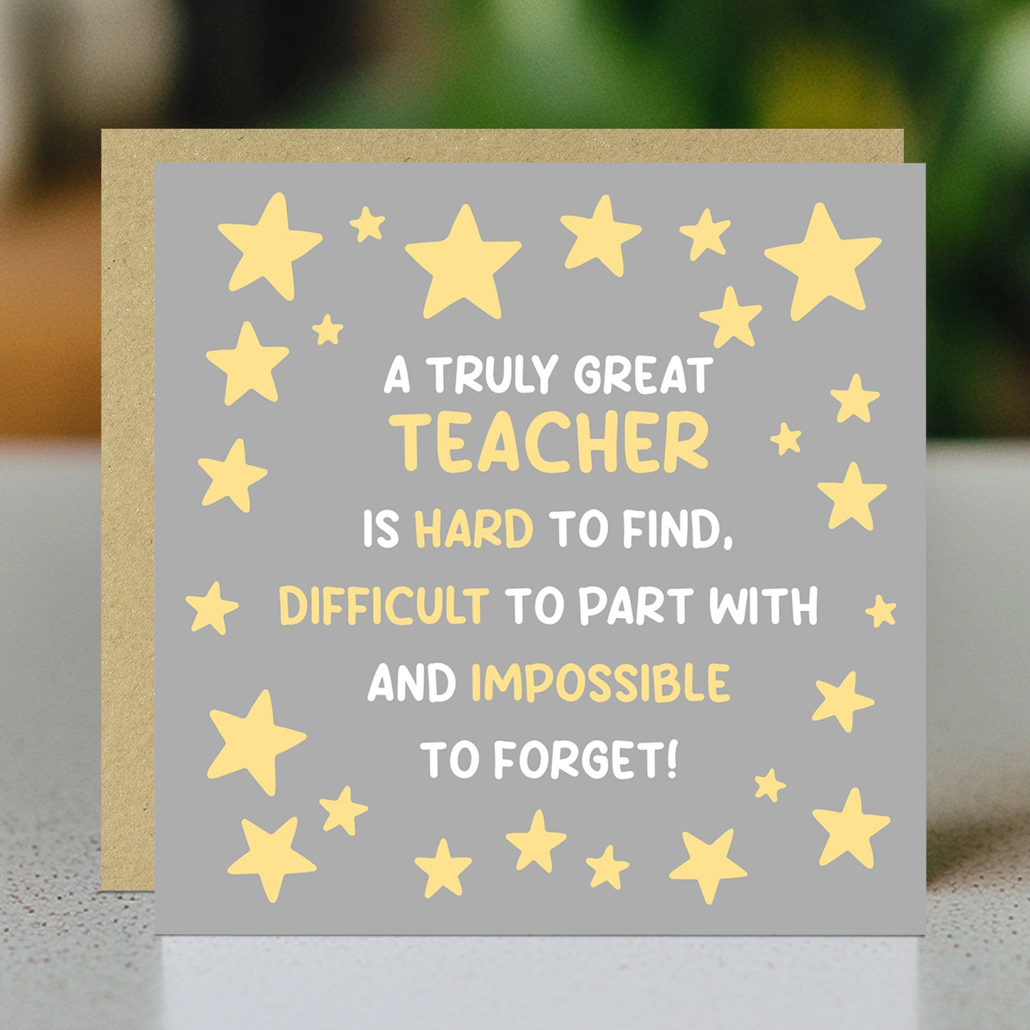 Great Teacher Thank You Cards Leaving School Nursery End of Term