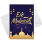 Eid Mubarak Cards Pack of 6 Ramadan Greetings Card For Family