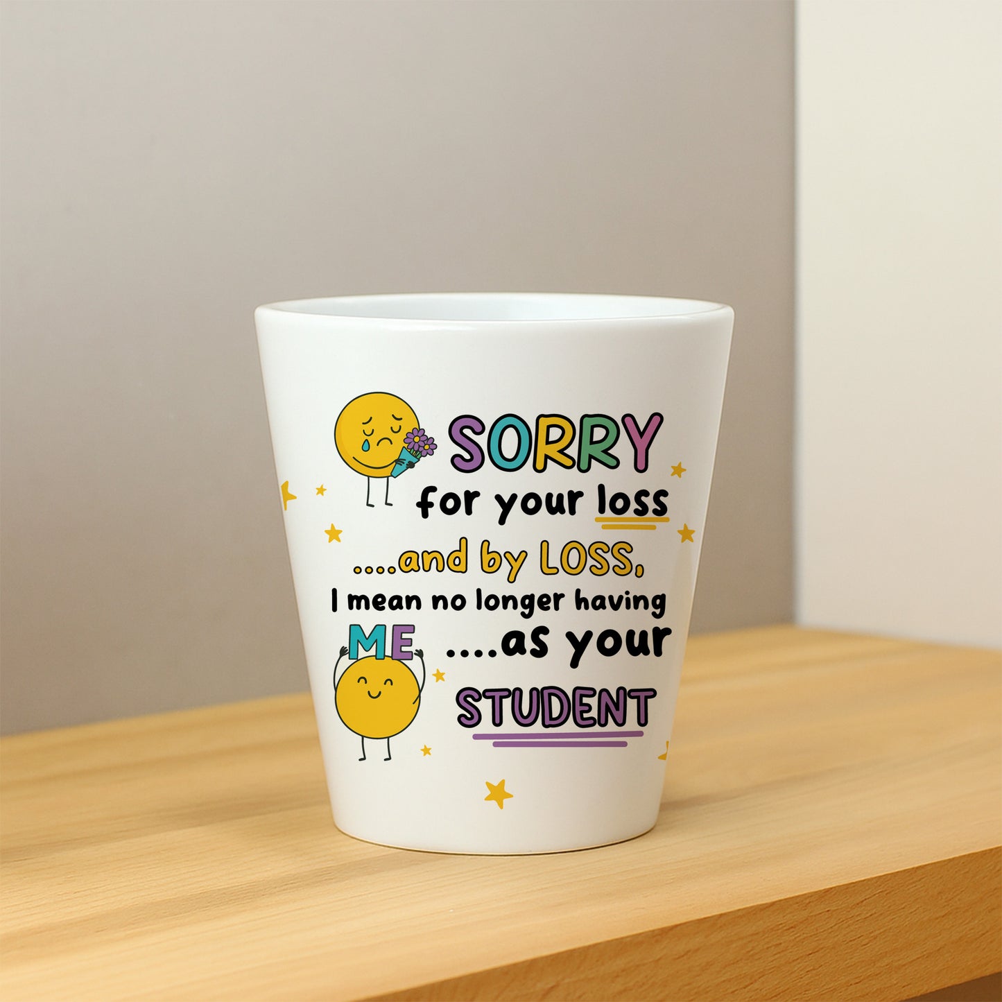 Leaving Gift For Teacher Plant Pot Sorry For Your Loss Gift