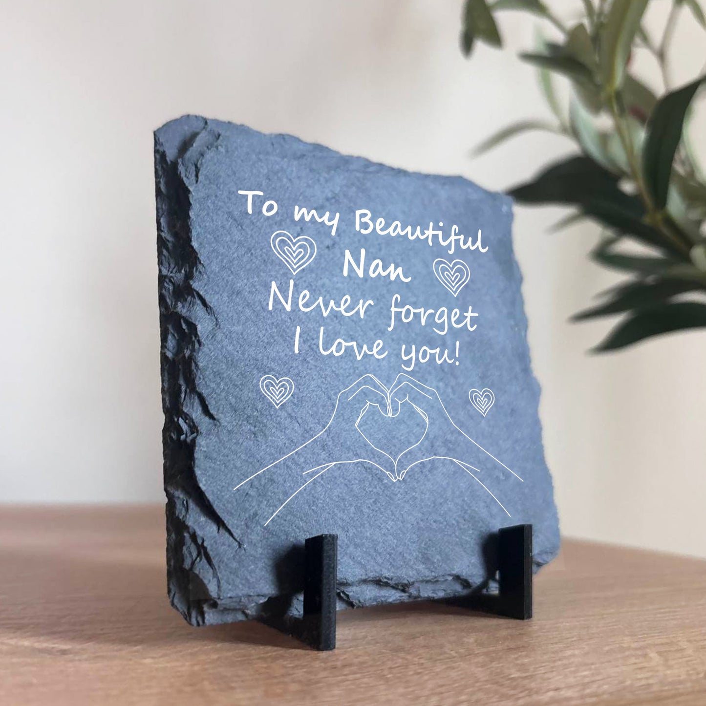 Never Forget I Love You Nan Gift Slate Sign Nan Gift Birthday