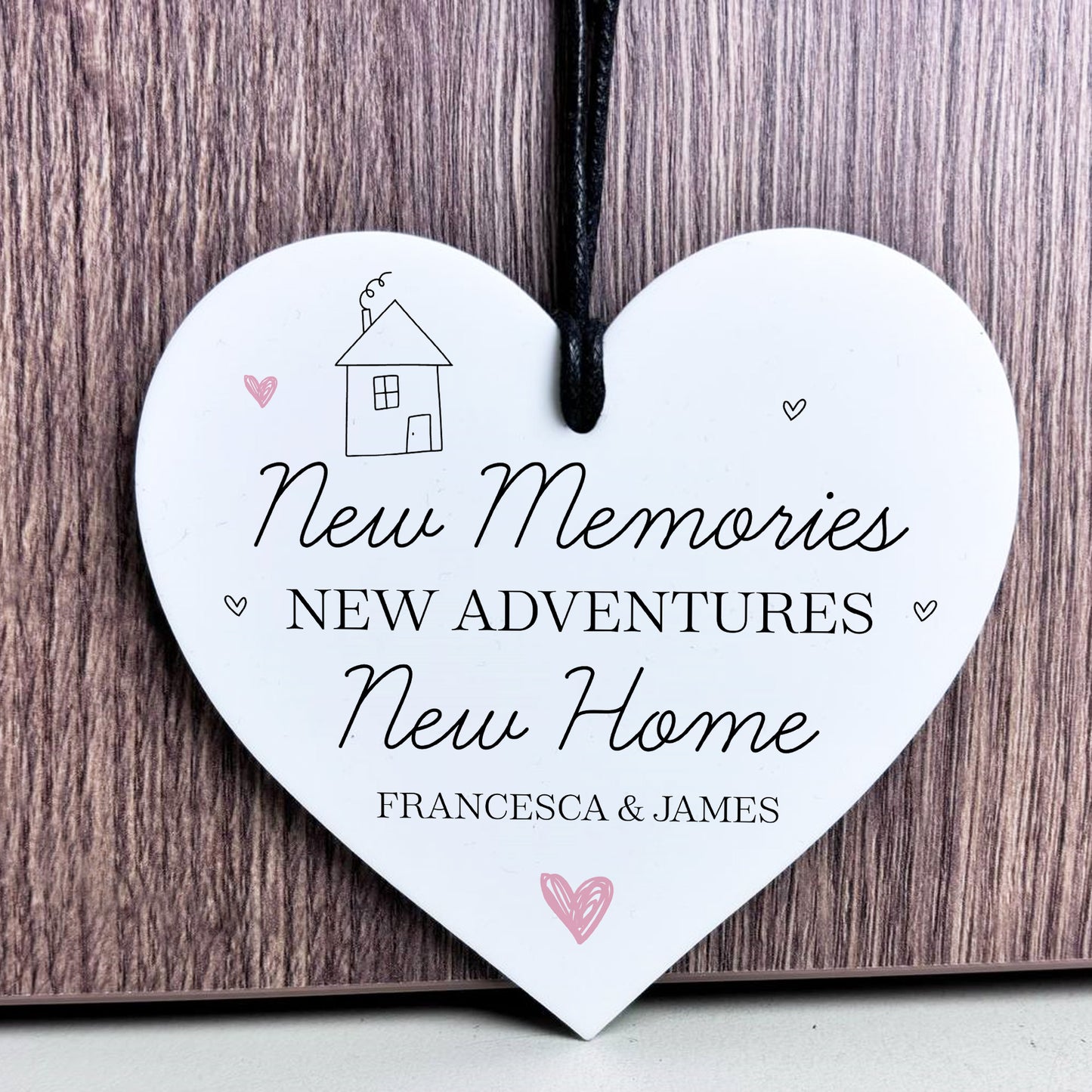 New Home Gift For Friend Couple Personalised Hanging Acrylic