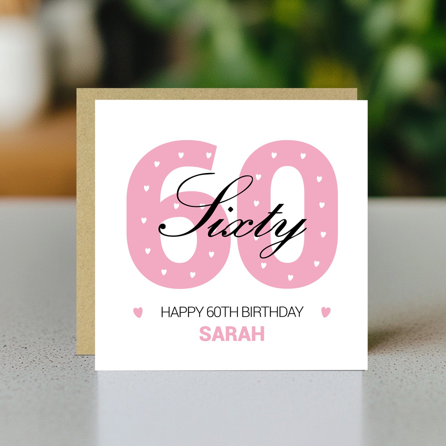 PERSONALISED 60th Birthday Card For Nan Auntie Mum Friend