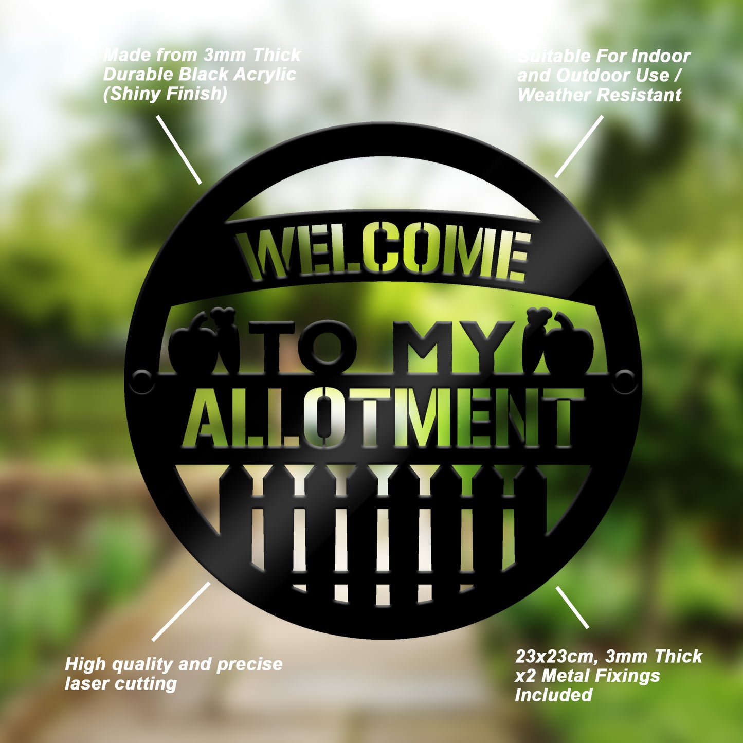 Welcome To My Allotment Sign For Garden Shed Garage Wall Sign