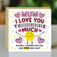 Card For Best Mum I Love You This Much Mum Birthday Card