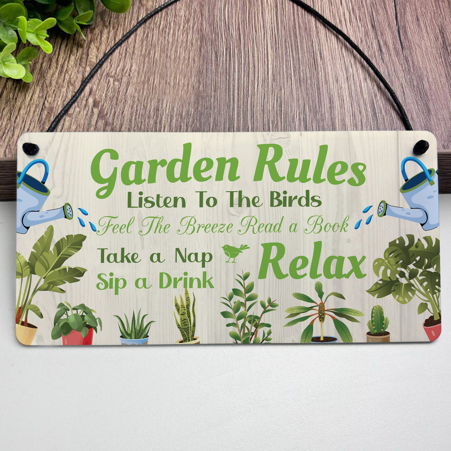 Garden Signs For Outside Hanging Garden Rules Sign For Yard
