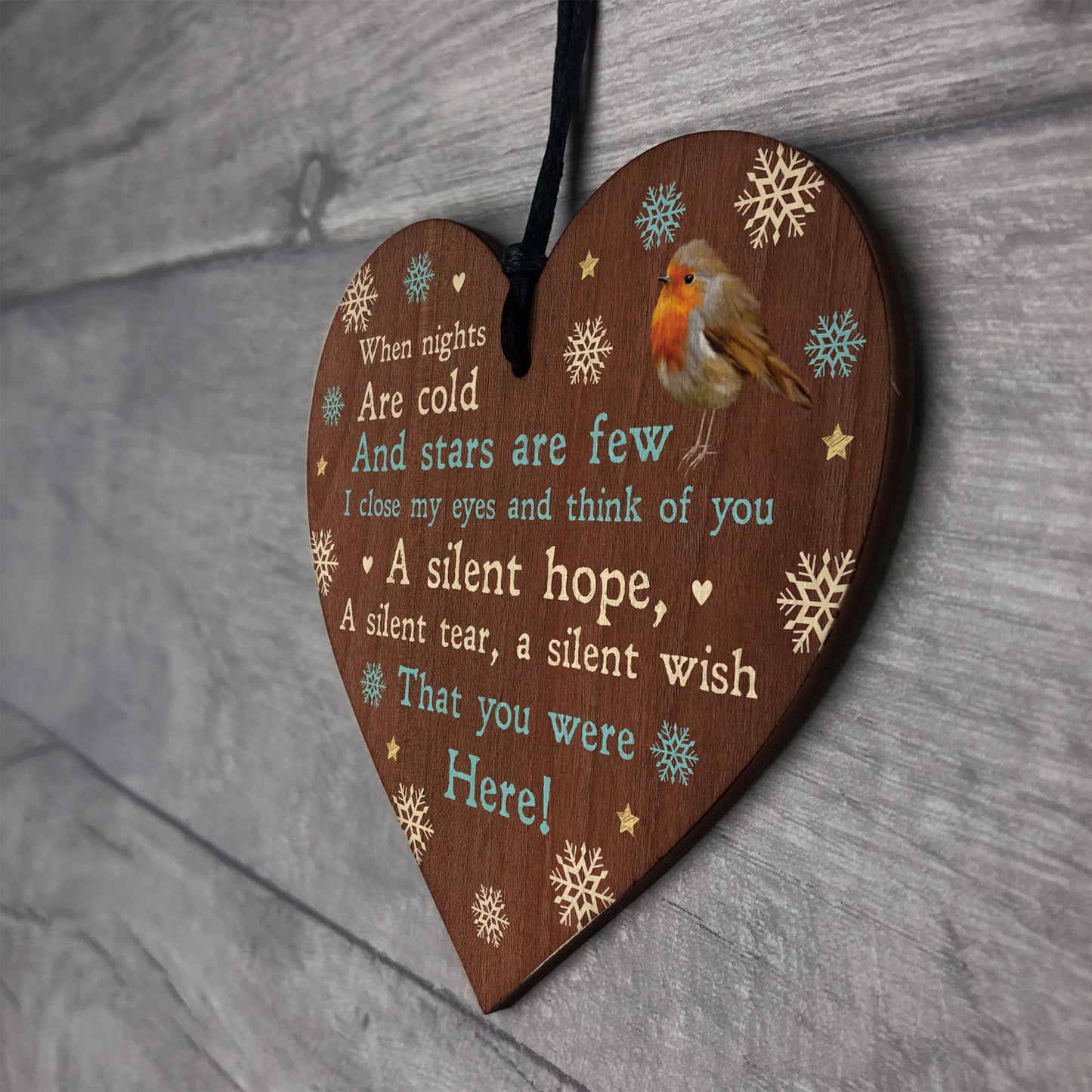 Christmas Memorial Tree Decoration Bauble Remembrance Plaque