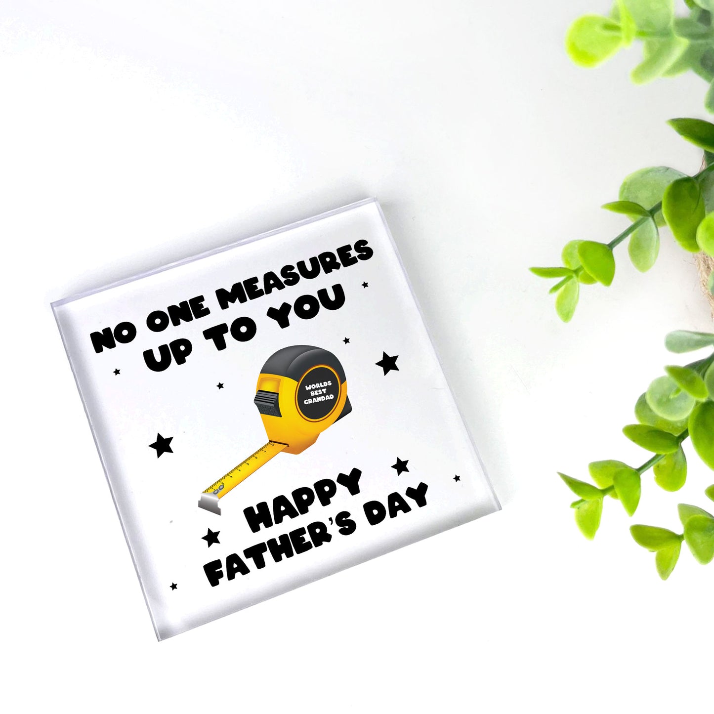 Fathers Day Gift For Grandad No One Measures Up To You Novelty