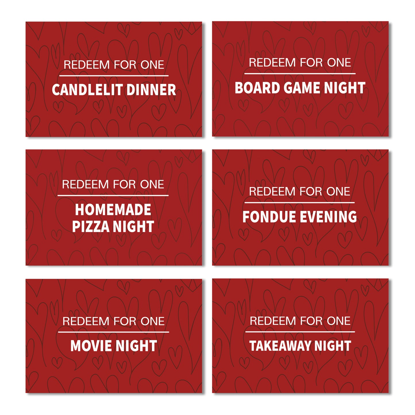 Date Night Cards Coupon Book Gift For Boyfriend Husband Wife