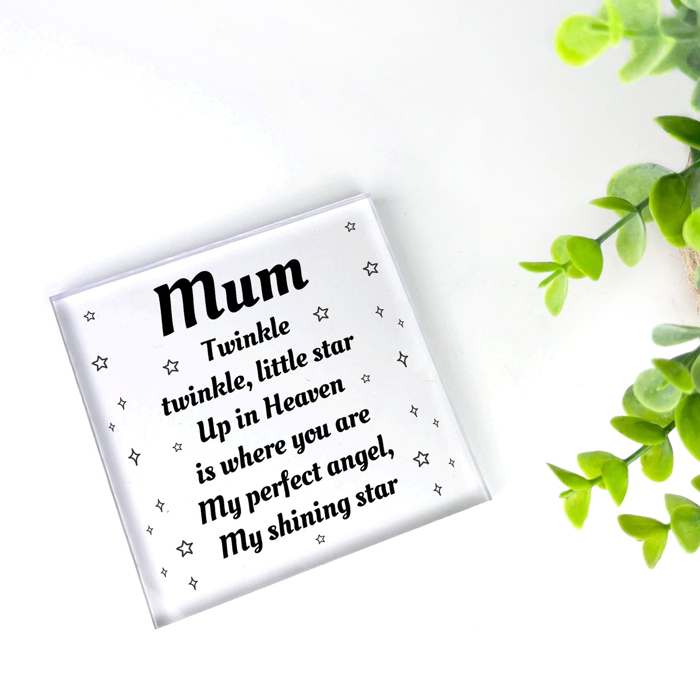 Mum Memorial Plaque For Mothers Day Birthday In Memory Plaque