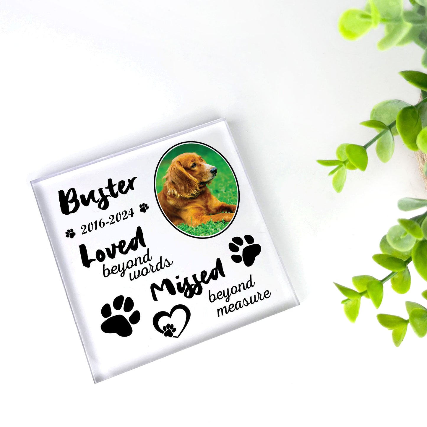 Dog Memorial Gifts Custom Pet Memorial Plaques Personalised Gift