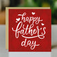 Fathers Day Card, Card For Dad From Daughter Son, 145 x 145mm