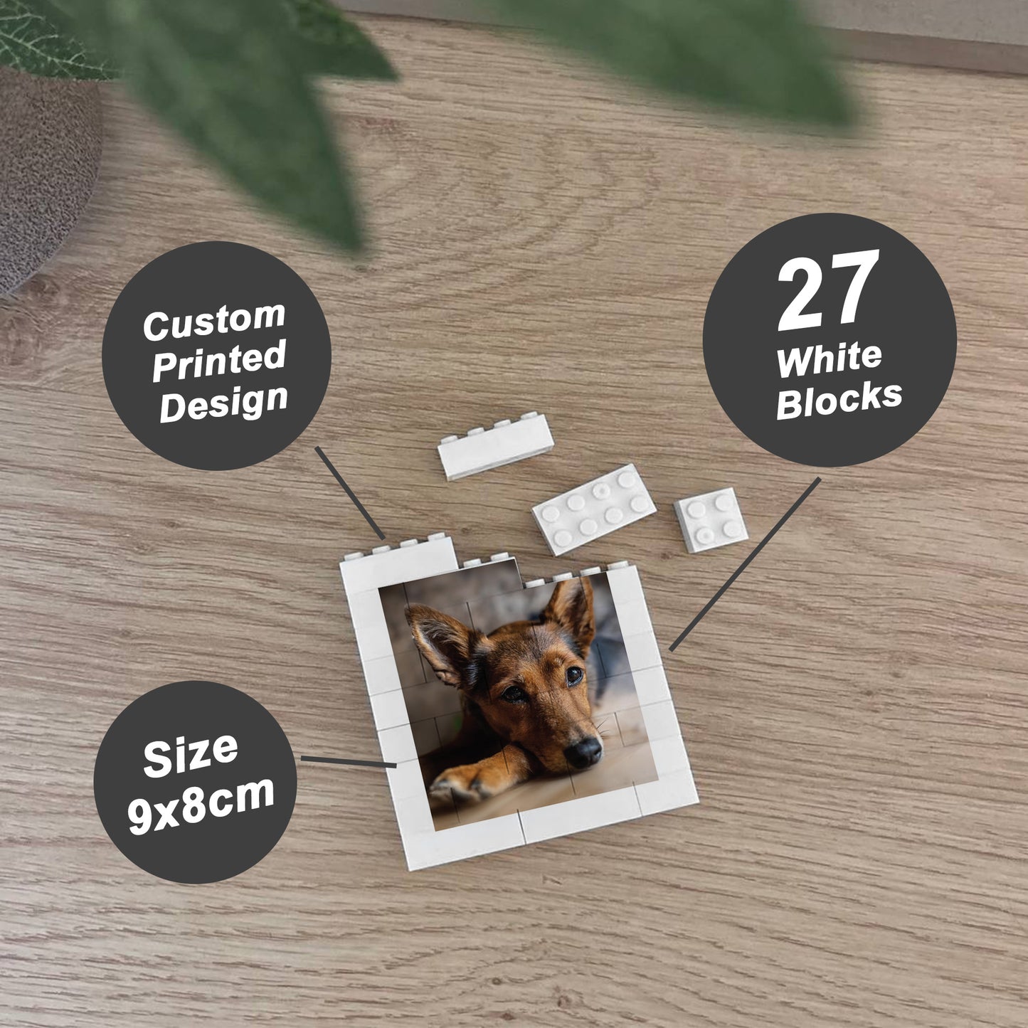 Personalised Dog Photo Plaque Dog Gifts For Dog Lover Block