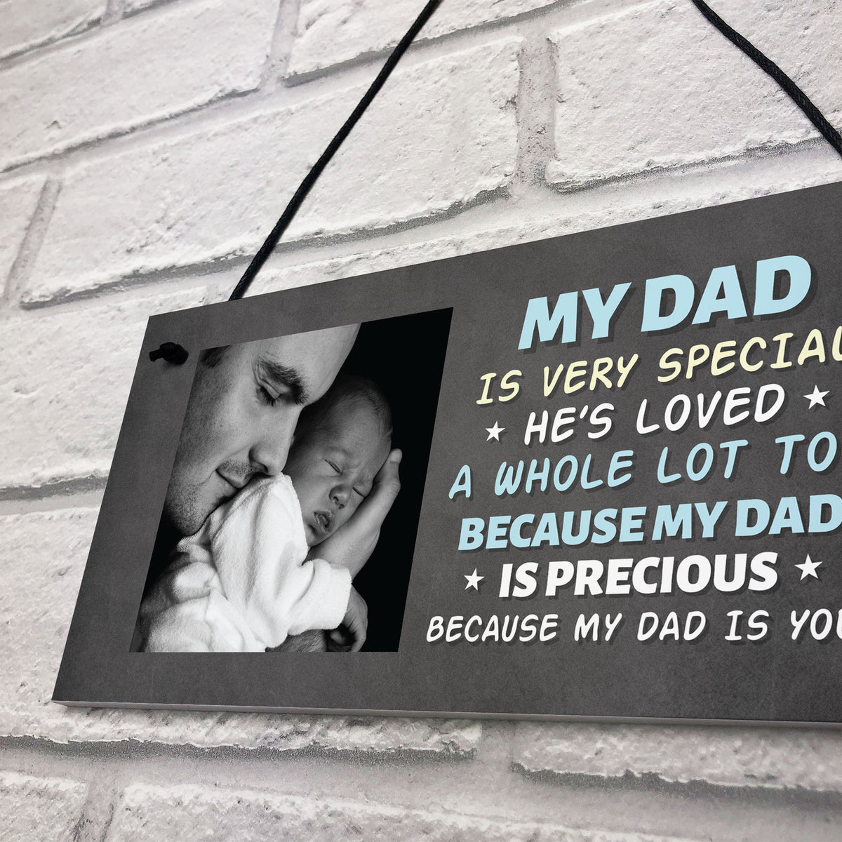 Personalised Gift For Dad Photo Plaque Birthday Gifts For Dad