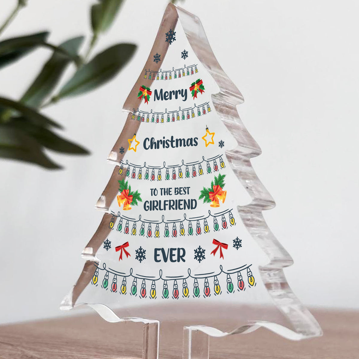 Girlfriend Gift Christmas Acrylic Christmas Tree Gift For Her