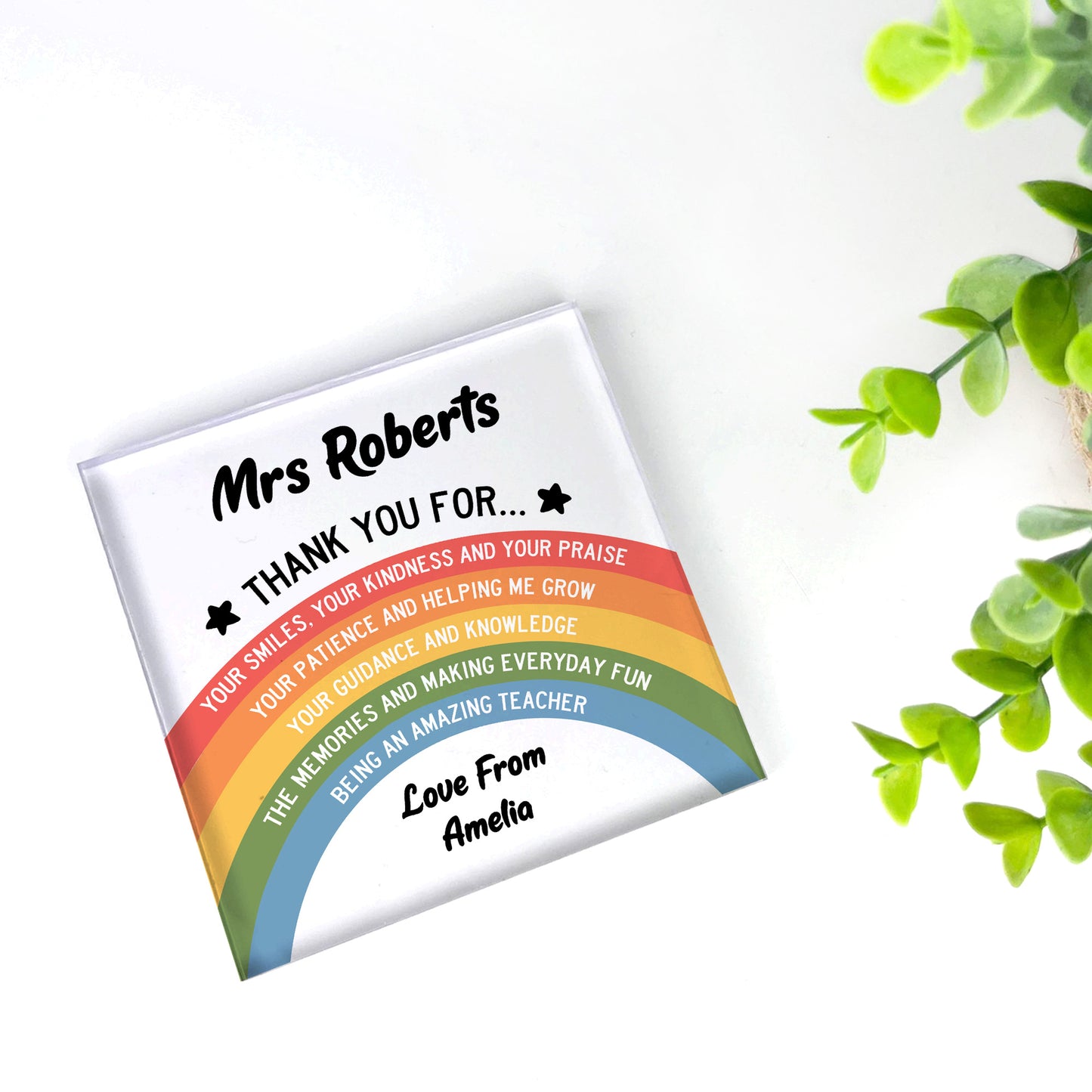 Personalised Gift For Teacher AMAZING TEACHER Plaque Thank You