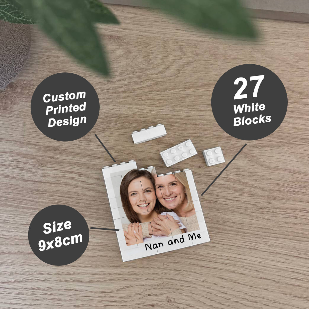 Personalised Gift For Nan, Nan Photo Plaque, Nan And Me Gift