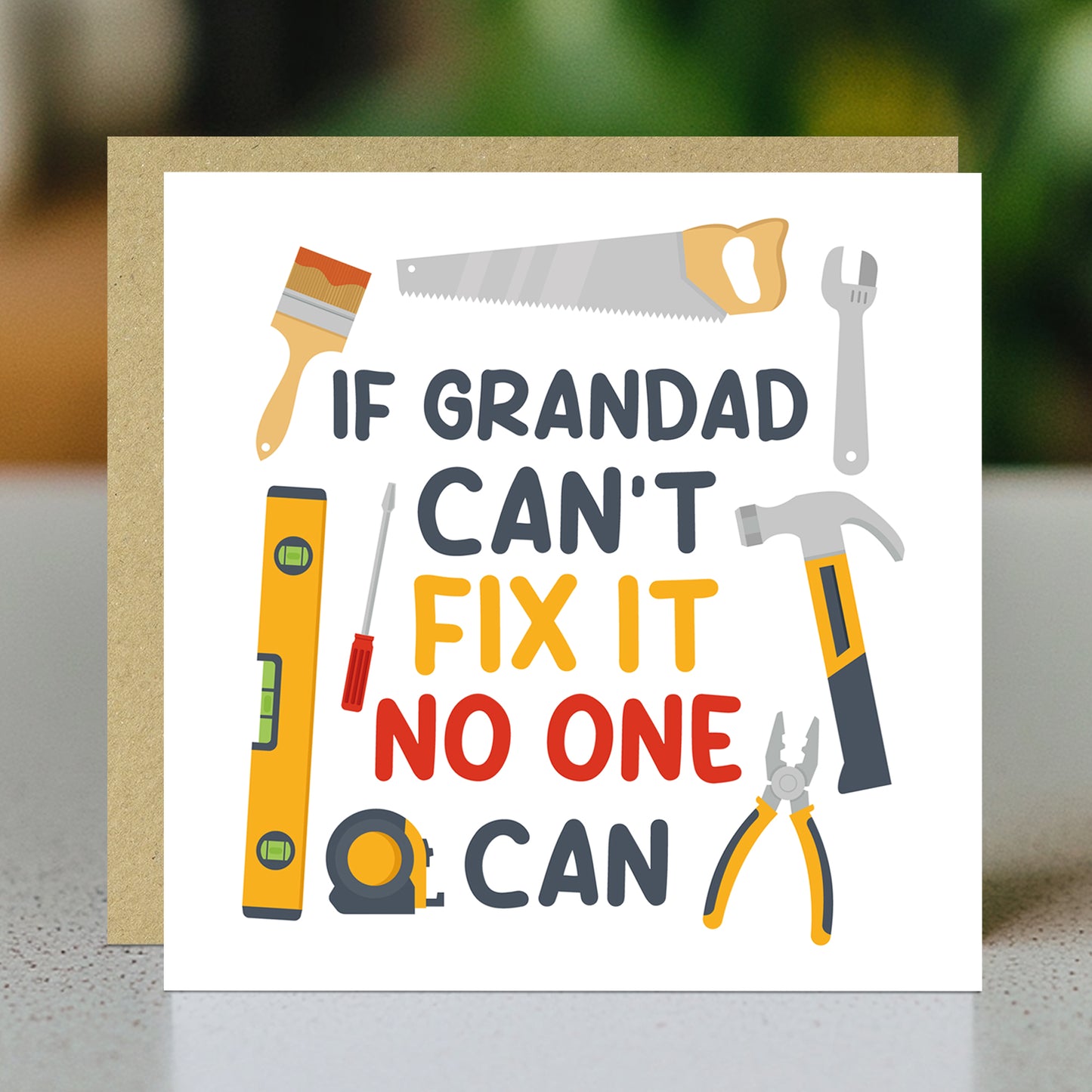 Funny Birthday Card For Grandad Cant Fix It No One Can Card
