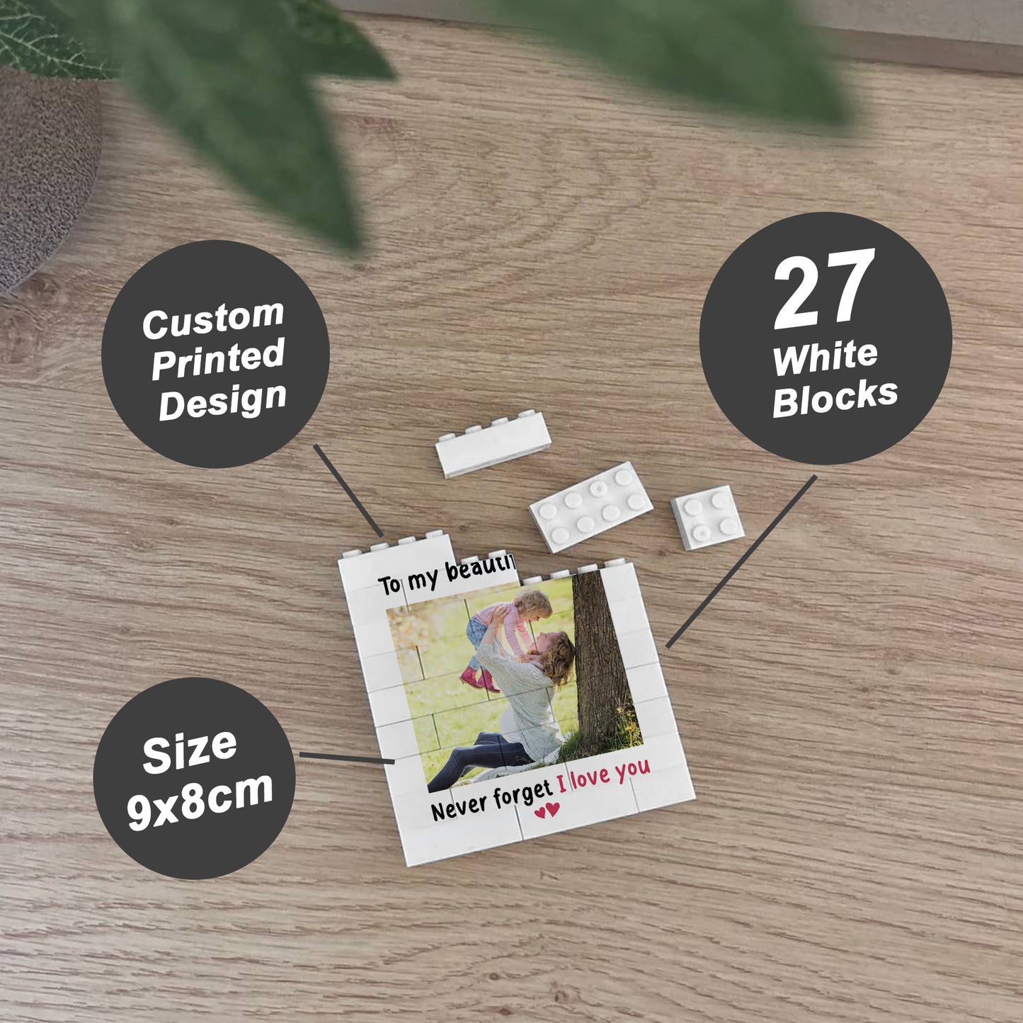 Personalised Gifts For Mum Building Photo Blocks Mothers Day