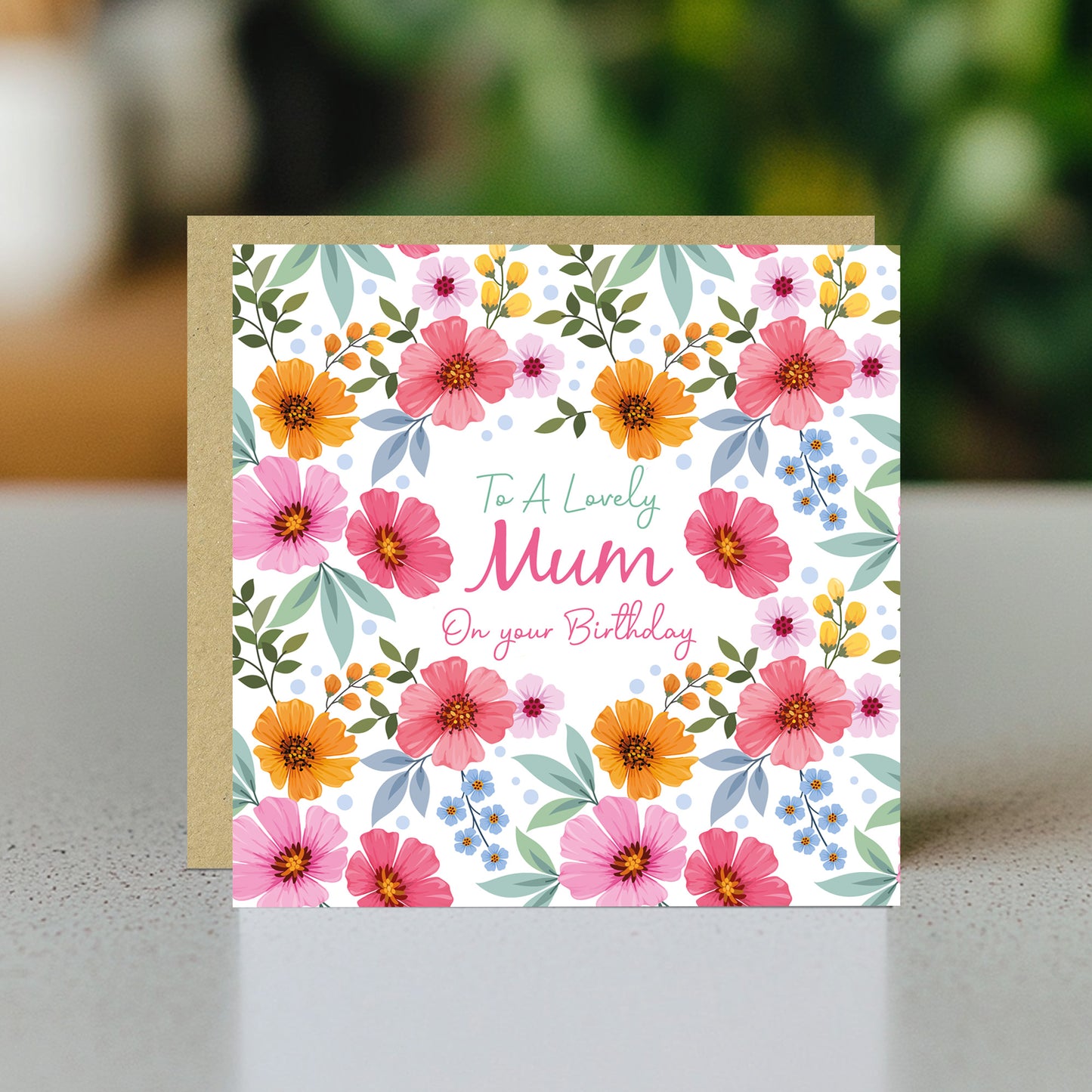 Birthday Card For Mum To A Lovely Mum Birthday Card Floral Card