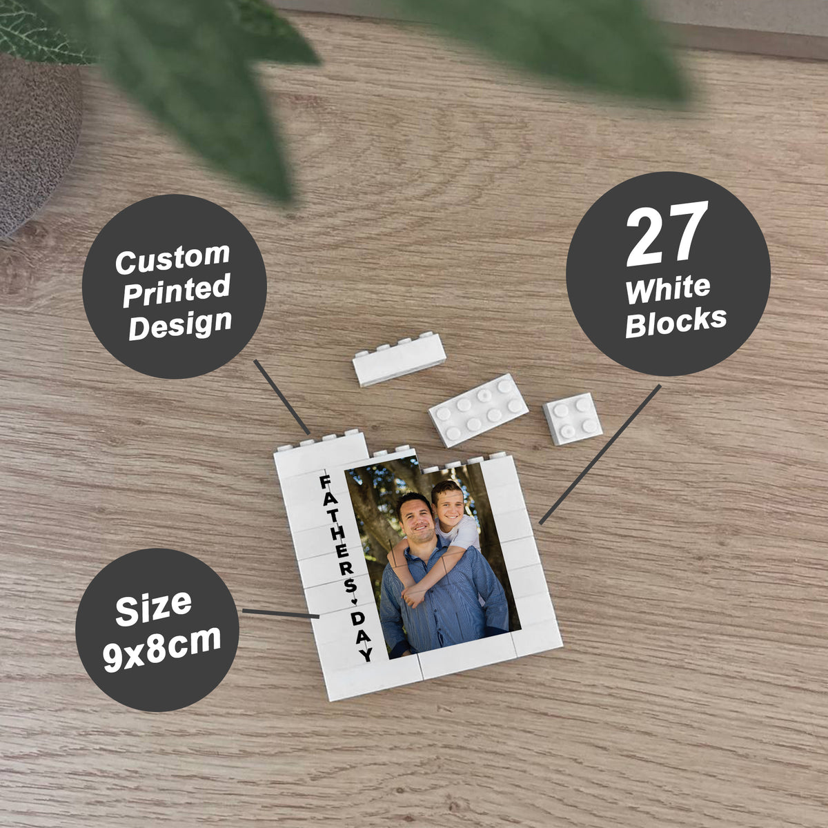 Personalised Gift For Dad For Fathers Day Dad Building Block