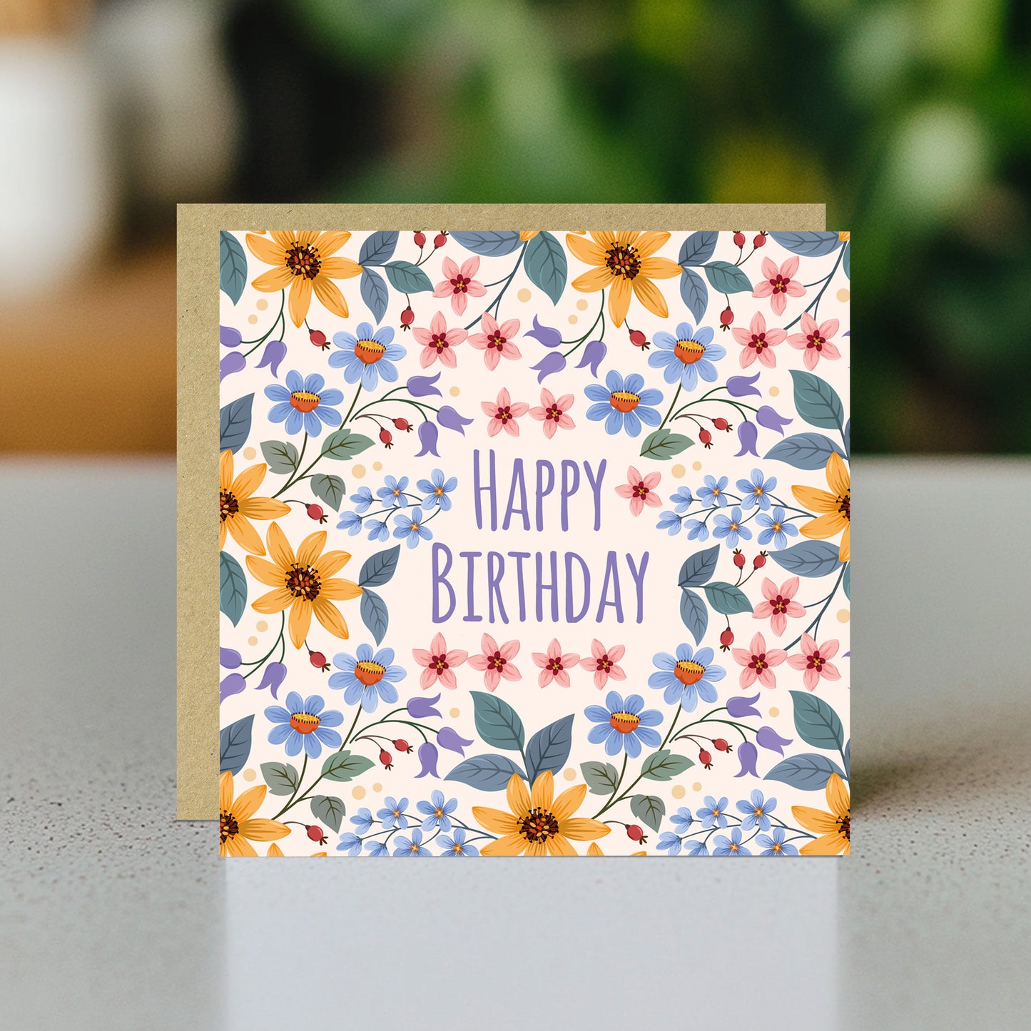 Birthday Cards For Her Floral Birthday Card Happy Birthday Card