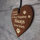 In Memory Gift For Dog Puppy Cat Kitten Wood Heart Decoration