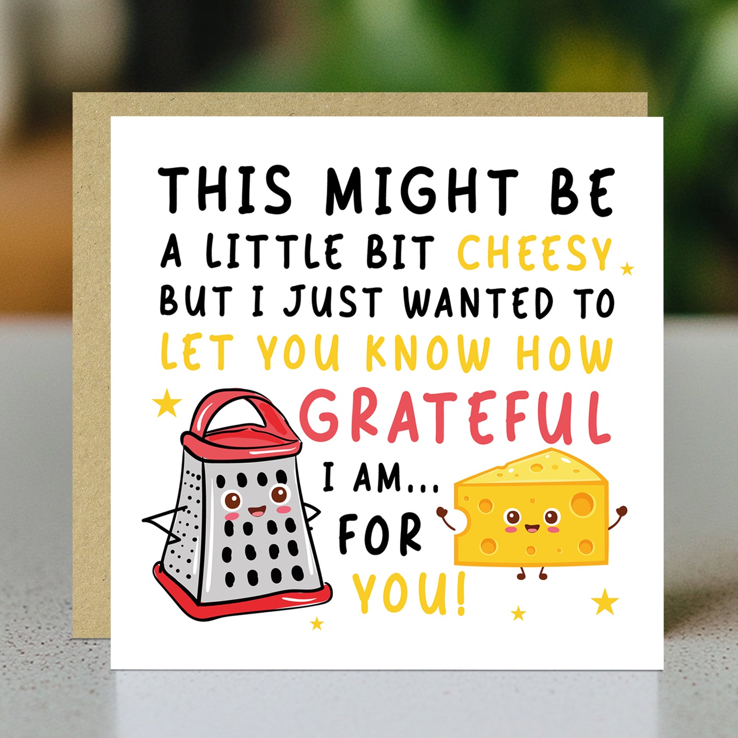 Grateful For You Card Thank You Card For Teacher Volunteer