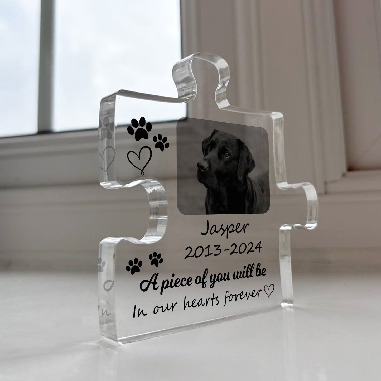 Piece Of You In Our Hearts Memorial Gift For Pet Dog Cat