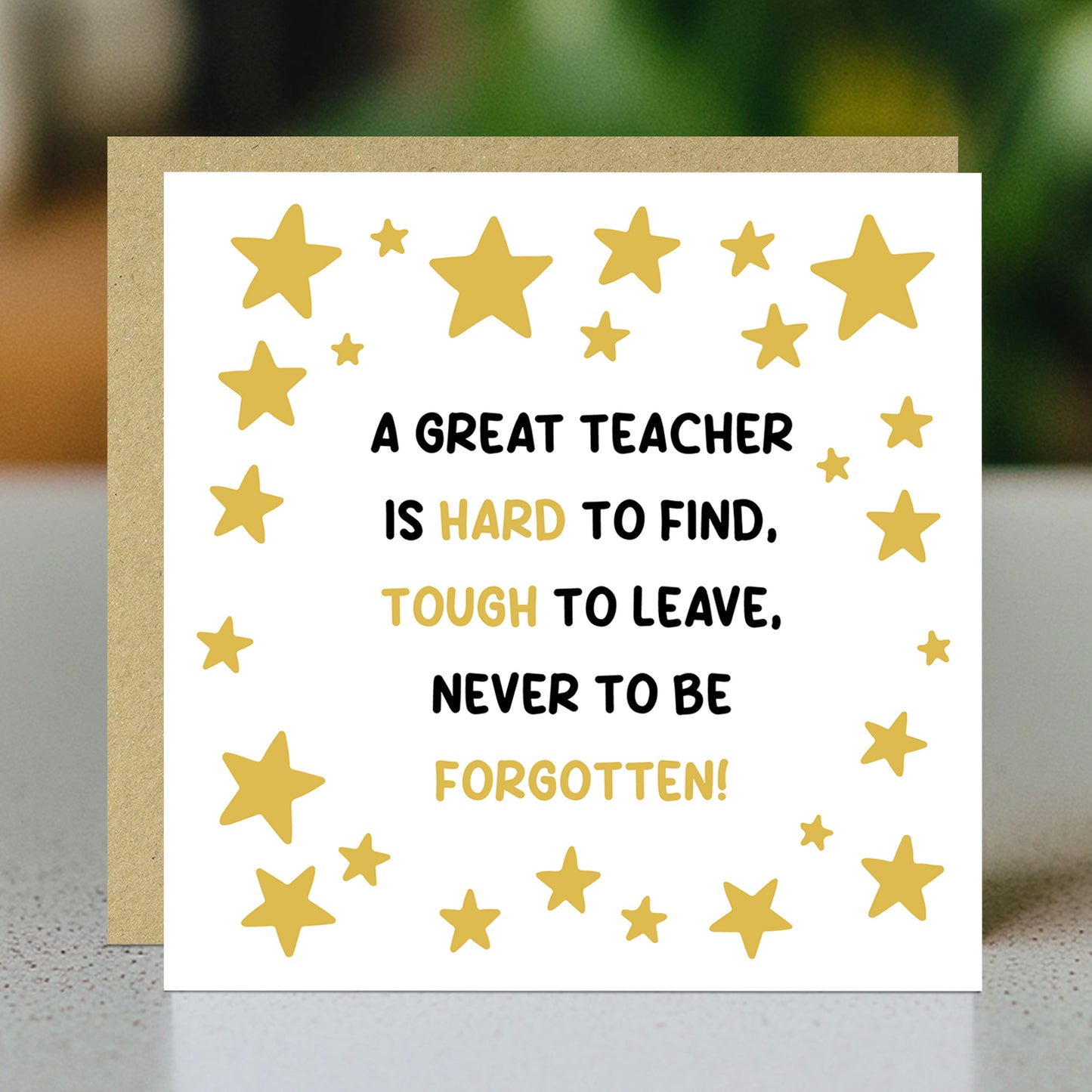 Best Teacher Cards From Kids Students Thank You Card For Teacher