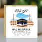 Hajj Card Umrah Mubarak Blessings Dua Kaaba Muslim Islamic Cards