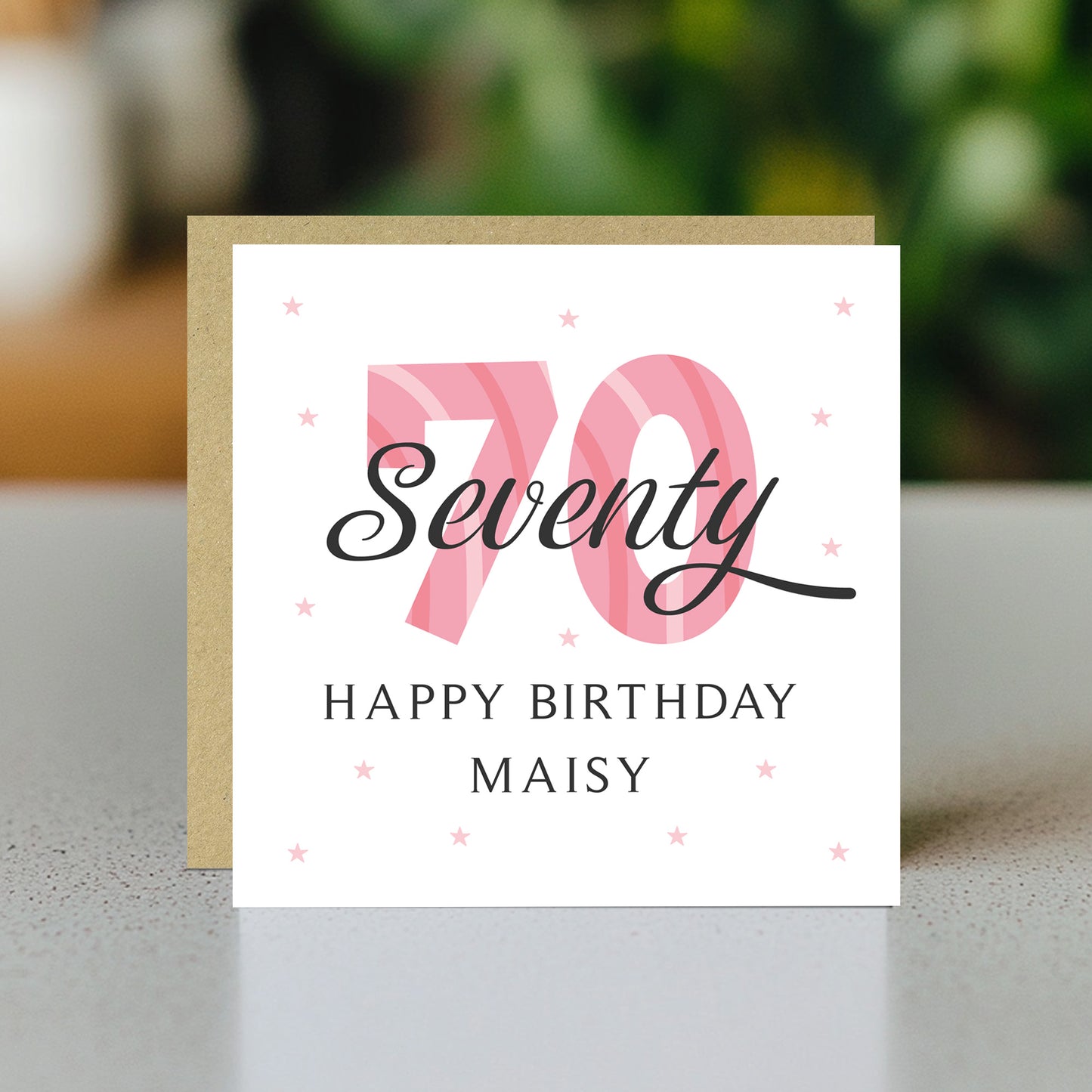 Personalised 70th Birthday Cards For Women Mum Auntie Nan Nanny