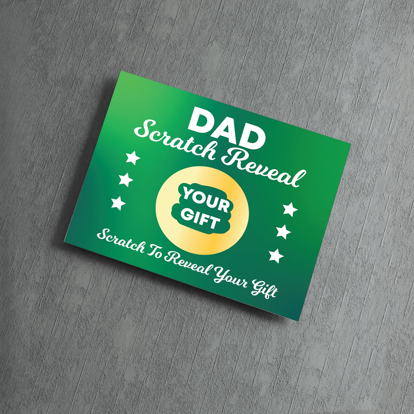 Dad Scratch Card Gift Reveal For Birthday Dad Card Scratch off