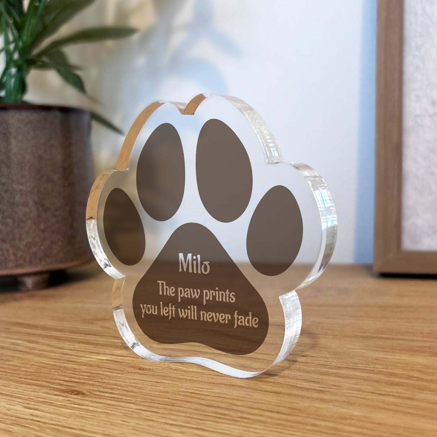 Personalised Pet Loss Gift Bereavement Plaque Name Tribute Sign