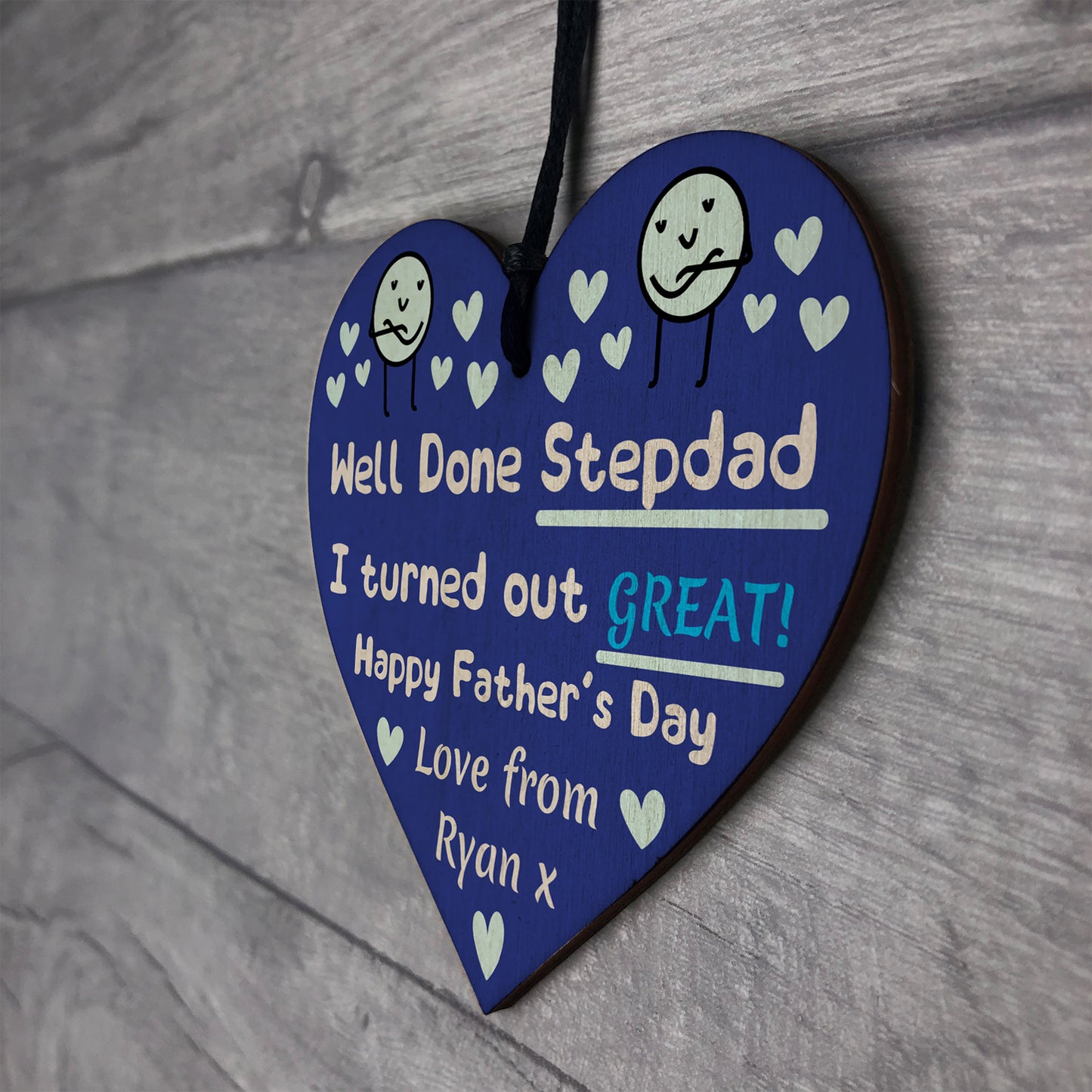 Funny Fathers Day Gift For Stepdad I Turned Out Great Humour