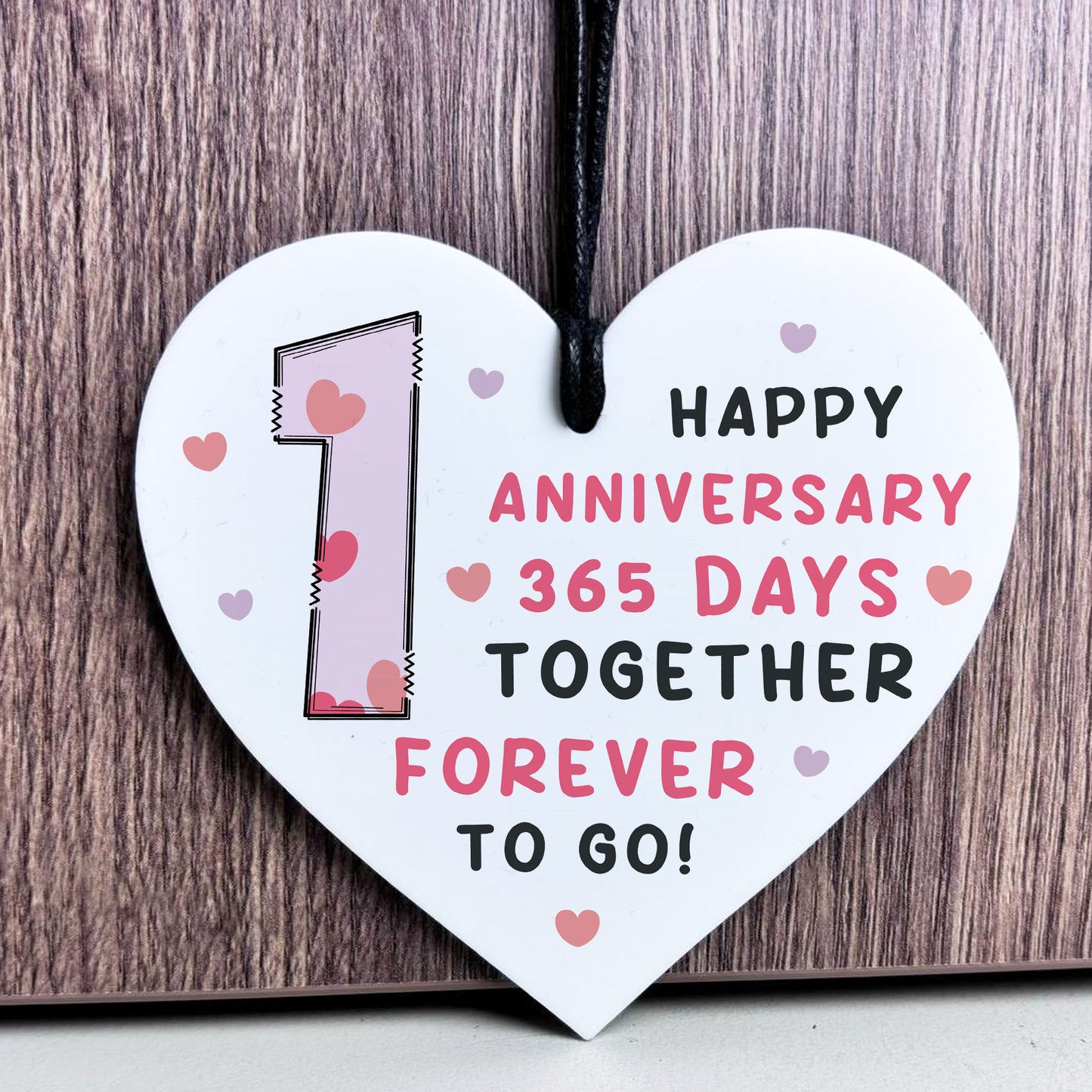 1st Anniversary Gift For Boyfriend Girlfriend Acrylic Heart