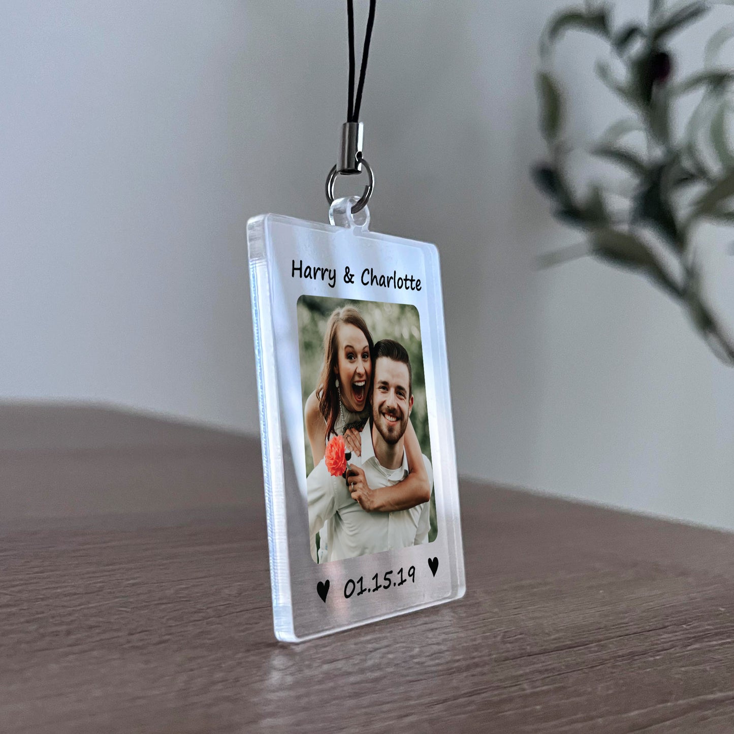 Custom Couple Keychain Personalised Gift For Boyfriend Wife
