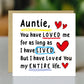 Birthday Card For Auntie With Kraft Envelope Thank You Card