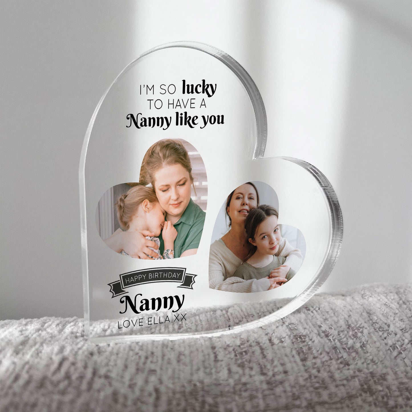 PERSONALISED Luky To Have A Nanny Like You Plaque Gift For Nanny