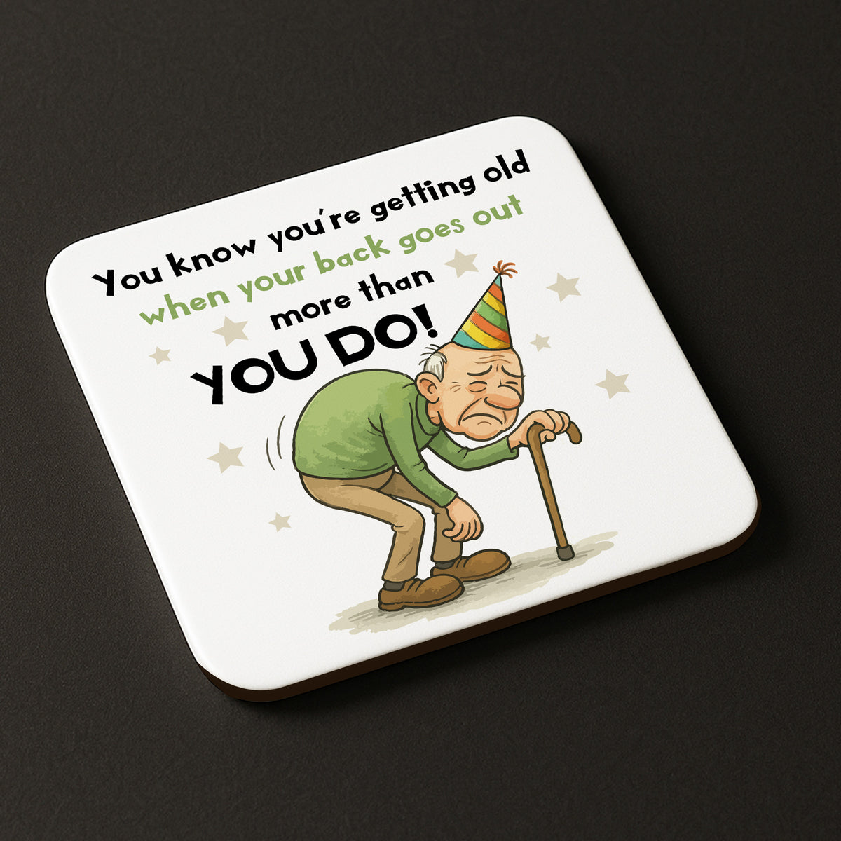 Funny Dad Gift For Dad Grandad COASTER Joke Dad Grandad Gift