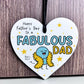 Funny Fathers Day Gift For Dad FABULOUS DAD From Daughter Son