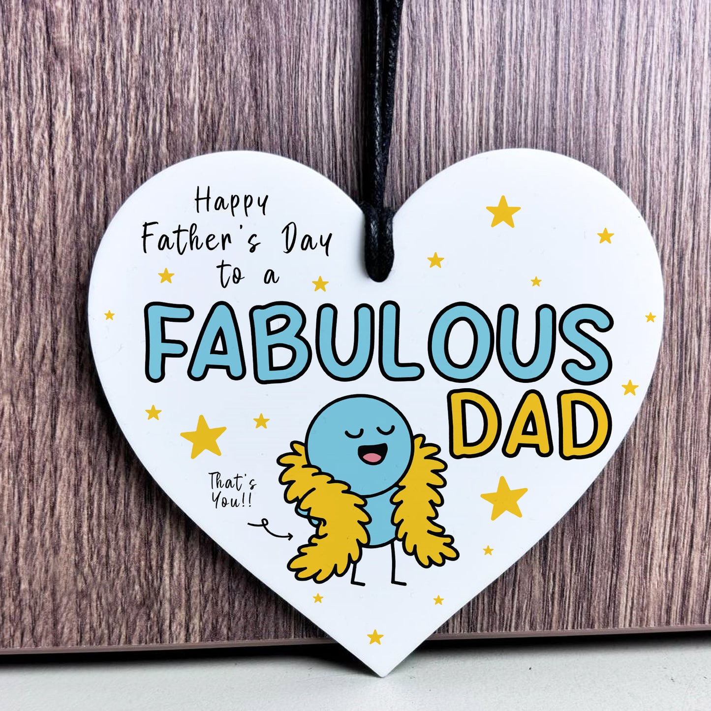 Funny Fathers Day Gift For Dad FABULOUS DAD From Daughter Son