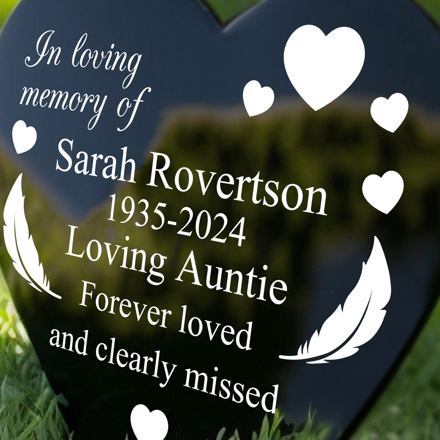Personalised Auntie Memorial Stake Graveside Decoration Marker