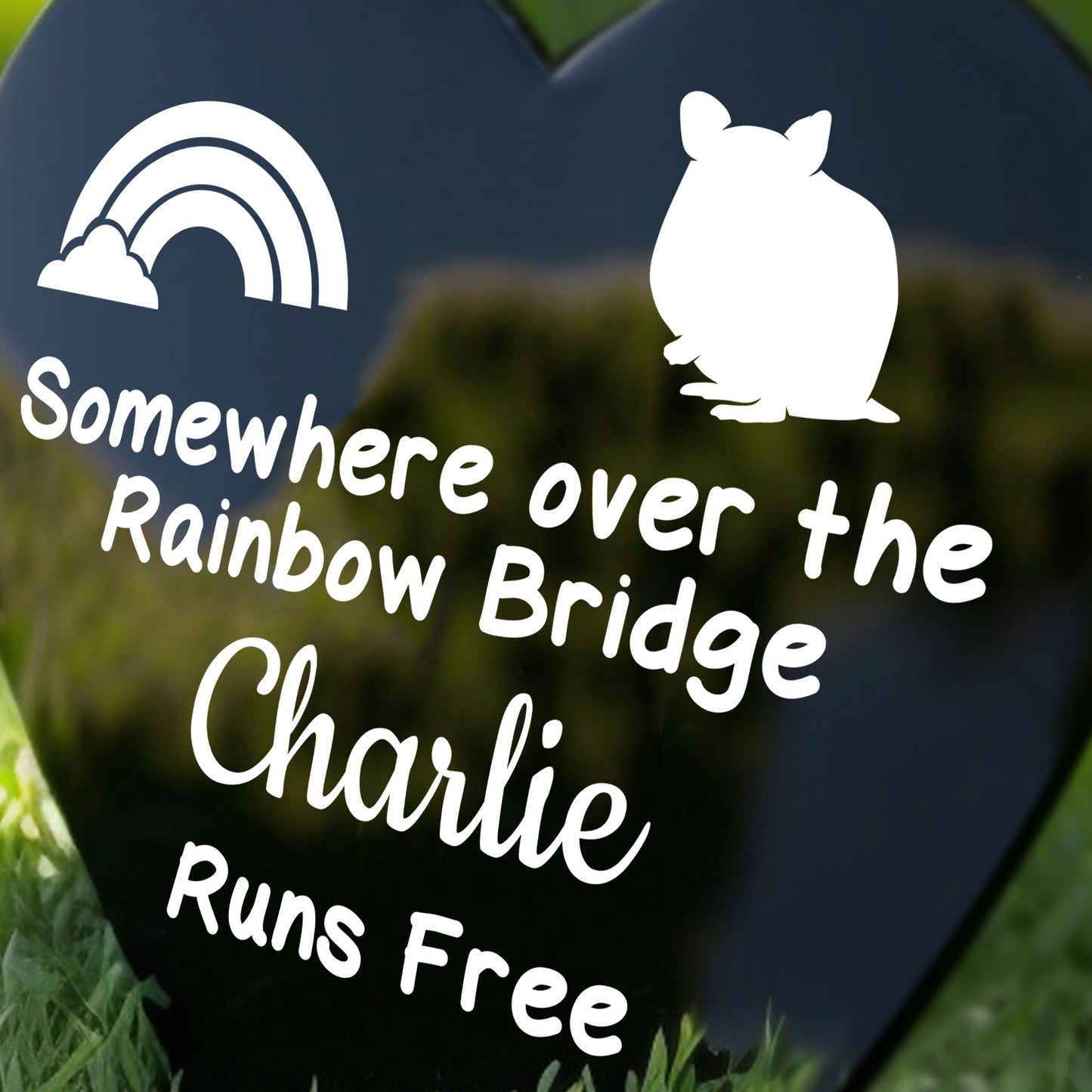 Personalised Gerbil Memorial Plaque Grave Stake Custom Pet Name